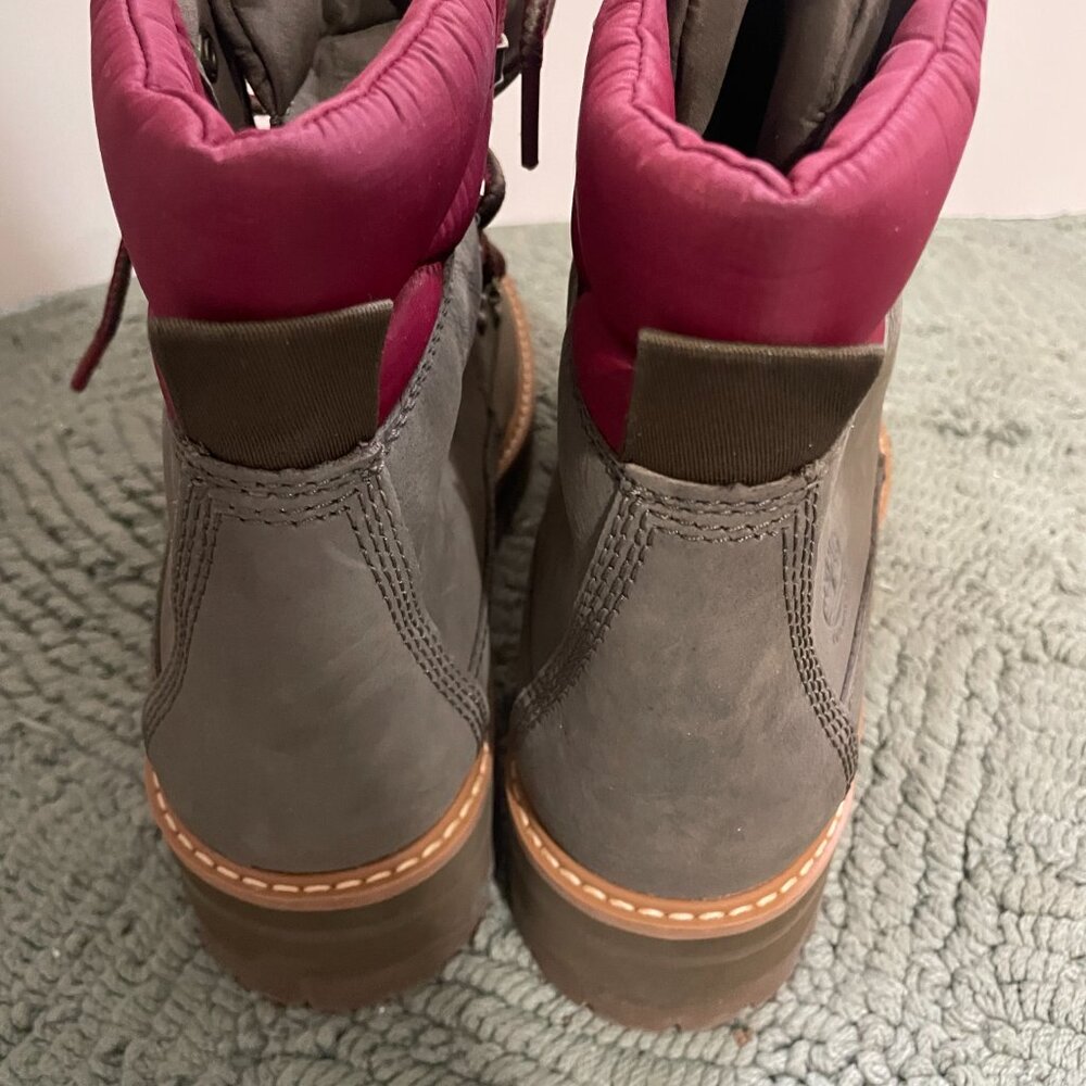 Timberland Courmayeur Valley Waterproof Leather & Fabric Hiking Boots, Size 9 - Picture 6 of 8